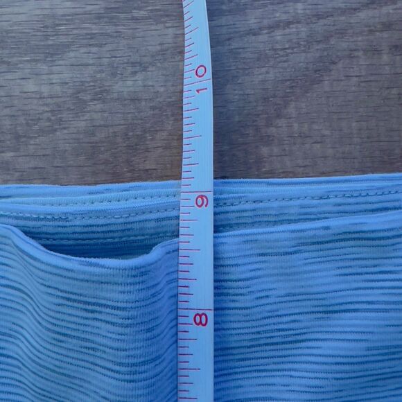 Lululemon Train Times Pant 25" Size 6 Wee Are From Space Sheer Blue Chambray - Picture 9 of 12